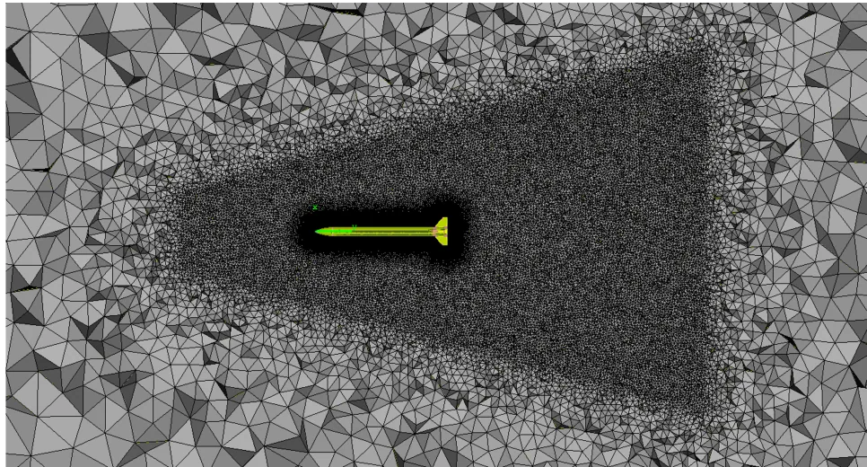 Volume mesh of the N1G missile